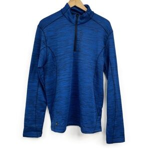 NWT Stormtech  Blue Black Long Sleeve Mens Base Layer‎ Thermal Quarter-Zip HTZ-1